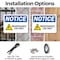 Signmission Maintenance Use Only, 14 in W x Rectangle, Plastic OS-2PACK-NS-P-1014-L-14112 - alternate 7
